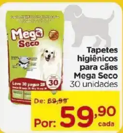 Carrefour Tapetes higienicos para cães mega seco oferta