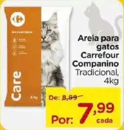 Carrefour Areia para gatos Carrefour Companhino Tradicional oferta