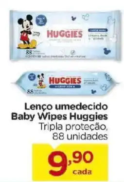 Carrefour Lenço umedecido Baby Wipes Huggies oferta