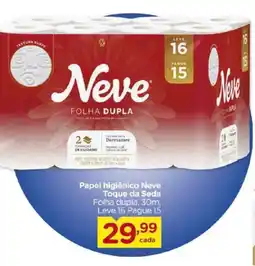 Carrefour Papel higiênico Neve Toque da Seda Folha dupla oferta