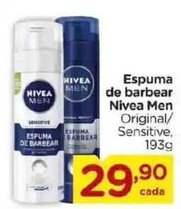 Carrefour Espuma de barbear nivea men original/ sensitive oferta