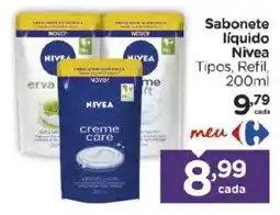Carrefour Sabonete liquido nivea oferta