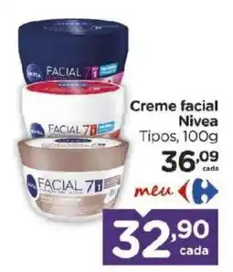 Carrefour Creme facial Nivea Tipos oferta