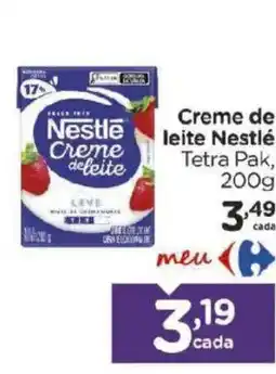 Carrefour Creme de leite Nestlé oferta
