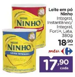 Carrefour Leite em pó Ninho Integral, Instantâneo/Integral, Forti+ oferta