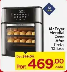 Carrefour Air Fryer Mondial Oven Afon Preta oferta