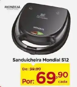 Carrefour Sanduicheira Mondial S12 oferta