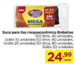 Carrefour Saco para lixo megaecônomico embalixox oferta