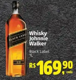 Supermercados Mateus Whisky Johnnie Walker Black Label oferta