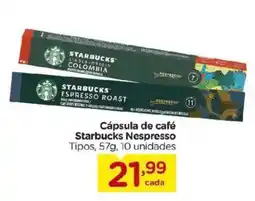 Carrefour Cápsula de café Starbucks Nespresso oferta