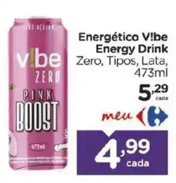 Carrefour Energético V!be Energy Drink Zero, Tipos oferta