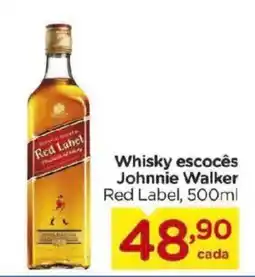 Carrefour Whisky escocês Johnnie Walker Red Label oferta