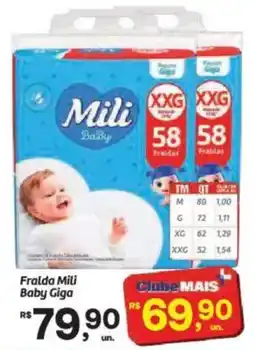 Fort Atacadista Fralda mili baby giga oferta
