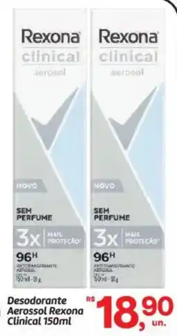 Fort Atacadista Desodorante Aerossol Rexona Clinical oferta