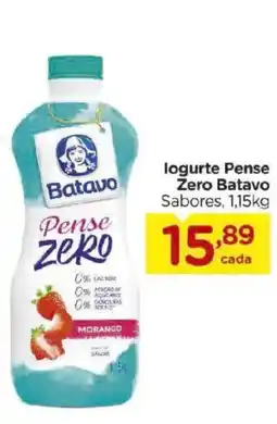 Carrefour logurte pense zero batavo sabores oferta