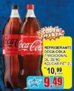 Supermercado Estrela Azul Refrigerante coca-cola tradicional ou zero açúcar pet 2l oferta