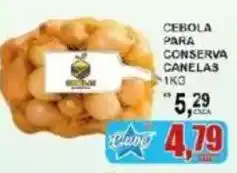 Supermercado Estrela Azul cebola para conserva canelas oferta
