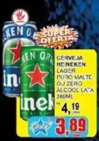 Supermercado Estrela Azul Cerveja heineken lager puro malte ou zero álcool oferta
