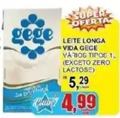 Supermercado Estrela Azul Leite longa vida gege vários tipos 1l oferta