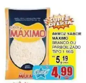 Arroz sabor maximo branco ou parboilizado