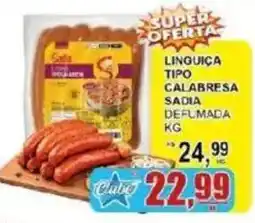 Supermercado Estrela Azul Linguiça tipo calabresa sadia de flmada oferta