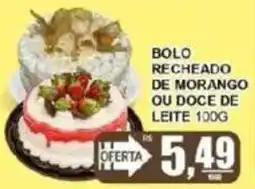 Supermercado Estrela Azul Bolo recheado de morango ou doce de leite 100g oferta