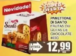 Supermercado Estrela Azul Panettone de santo frutas ou gotas de chocolate oferta