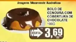 Supermercado Estrela Azul Bolo de cenoura com cobertura de chocolate oferta