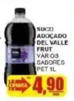 Supermercado Estrela Azul sucro adoçado del valle frut vários sabores oferta