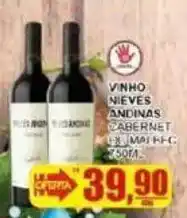 Supermercado Estrela Azul Vinho nieses andinas cabernet oferta