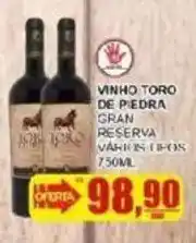 Supermercado Estrela Azul vinho toro de pedra gran reserva oferta