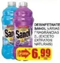 Supermercado Estrela Azul Desinfetante sanol várias fragrâncias oferta