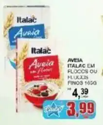 Supermercado Estrela Azul Aveia italac em flocos ou hilos finos oferta