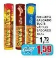Supermercado Estrela Azul Biscoito calcado tuc's vários sabores oferta