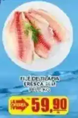 Supermercado Estrela Azul Filé de tilápia fresca sem pele kg oferta