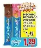 Supermercado Estrela Azul Biscoito recheado visconti vários sabores oferta