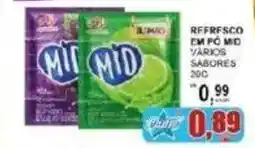 Supermercado Estrela Azul Rffresco em pó mid vários sabores oferta