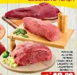 Supermercado Estrela Azul Ponta de alcatra, patinho, coxão mole, lagarto ou lagartinho bovino kg oferta