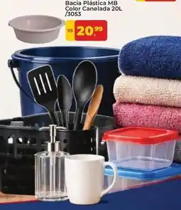 Tonin Superatacado Mb - bacia plastica color canelada 20l /3053 oferta