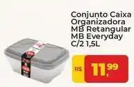 Tonin Superatacado Mb - conjunto caixa organizadora evoryday oferta