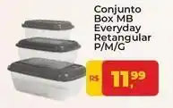 Tonin Superatacado Mb - conjunto box mb everyday retangular p/m/g oferta