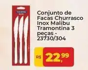 Tonin Superatacado Malibu - conjunto de facas churrasco inox tramontina 3 pecas oferta