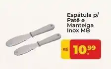 Tonin Superatacado Inox - espátula p/ paté e manteiga mb oferta