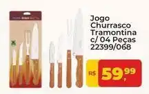 Tonin Superatacado Tramontina - jogo churrasco c/ 04 peças oferta