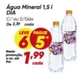 Dia Dia - água mineral 1,5l oferta