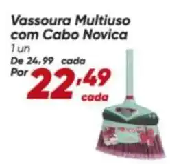 Dia Noviça - vassoura multiuso com cabo novica oferta