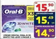 Roldão Oral-b - creme dental 3d white oferta