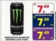 Roldão Monster - energético oferta