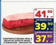 Roldão Bovino - contrafilé bovino peça a vácuo (exceto bassi/ steakhouse/ maturatta) oferta