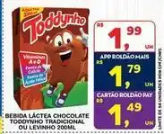 Roldão Toddynho - bebida láctea chocolate tradicional ou levinho oferta
